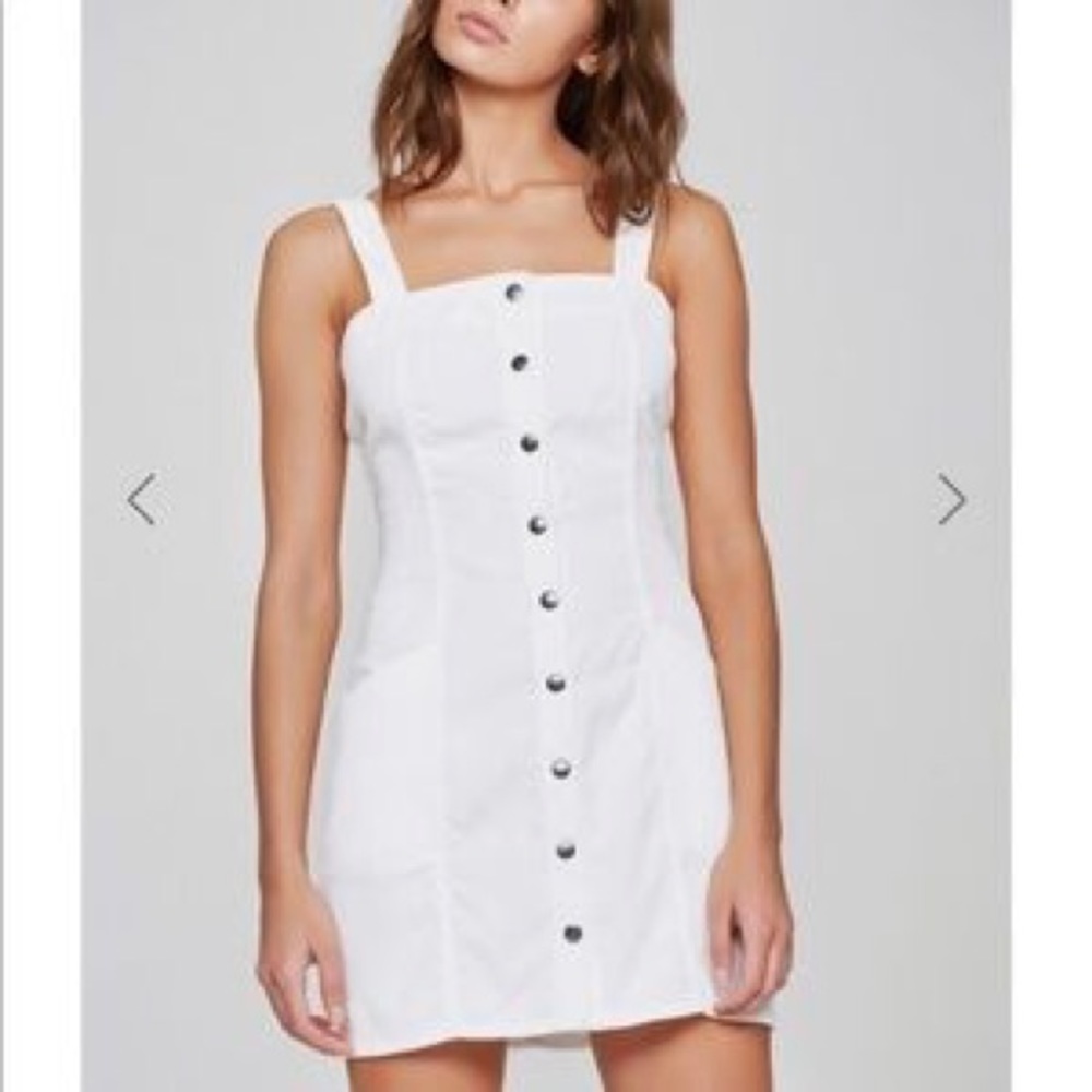 NWOT The fifth label white button up dress.